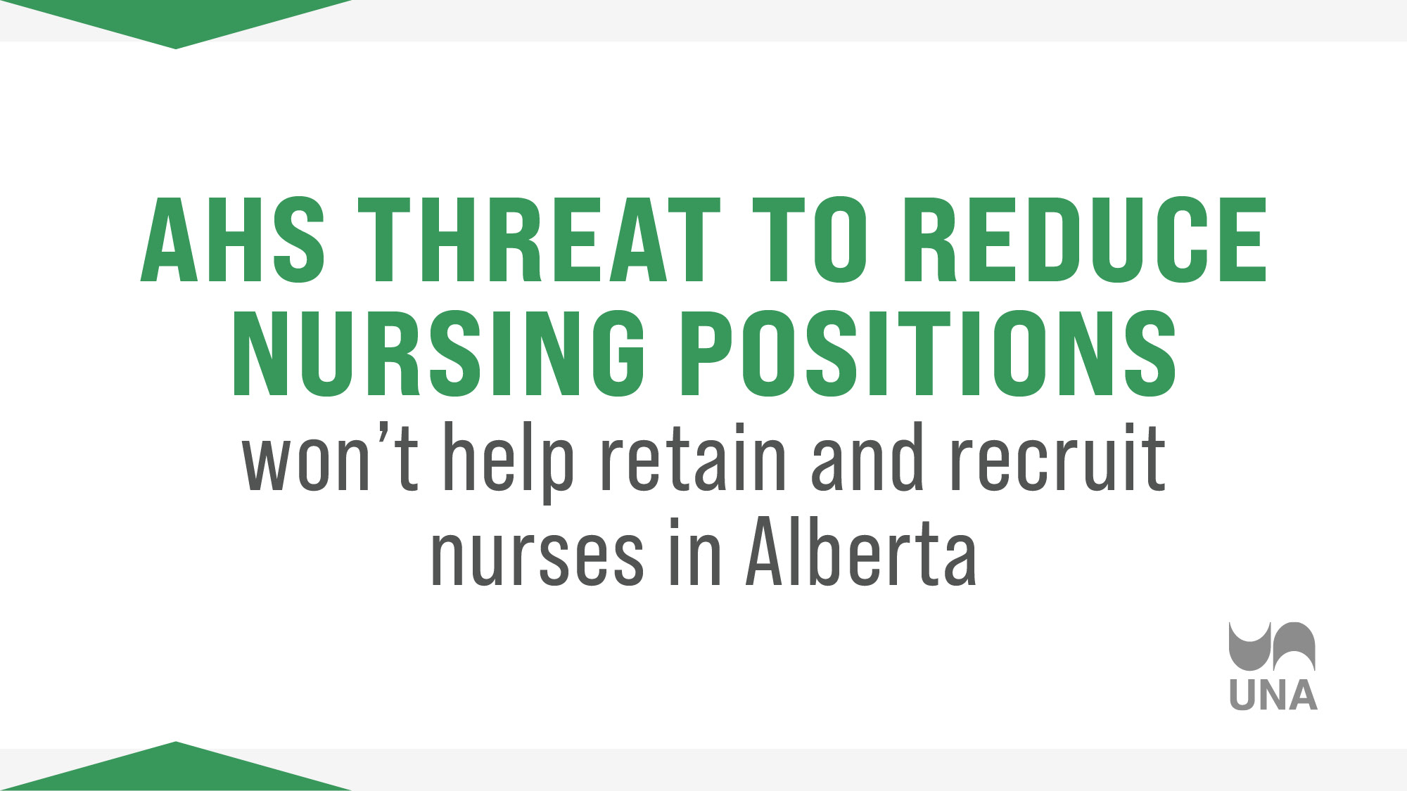 AHS threat to reduce nursing positions won’t help retain and recruit